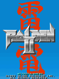 Raiden II (set 2, Metrotainment) Title Screen